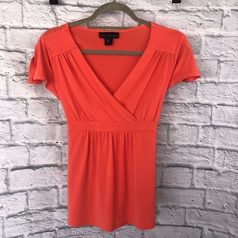 Attention Women’s v-cut drape blouse
